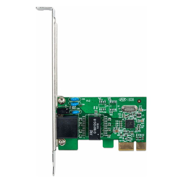 Intellinet Tarjeta de Red Gigabit PCI Express - Tarjeta Interna Ethernet RJ45 10/100/1000 Mbps, Full Duplex, para PC, Compatible con Windows, Incluye Manual