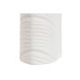 DKD Home Decor Jarrón de Gres Blanco con Diseño de Hoja