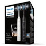 Philips HX9914/57 Sonicare DiamondClean 9000 Cepillo dental sónico recargable, Negro y Blanco, 5 modos, 2 cabezales