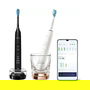 Philips HX9914/57 Sonicare DiamondClean 9000 Cepillo dental sónico recargable, Negro y Blanco, 5 modos, 2 cabezales