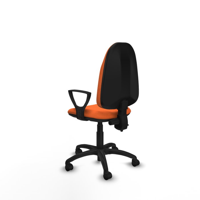 PIQUERAS Y CRESPO Silla de oficina Algarra Naranja con Brazos Fijos