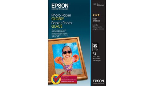 Epson Papel Photo Glossy A3 20 Hojas 200 g/m² Epson Papel Photo Glossy A3 20 Hojas 200 g/m²