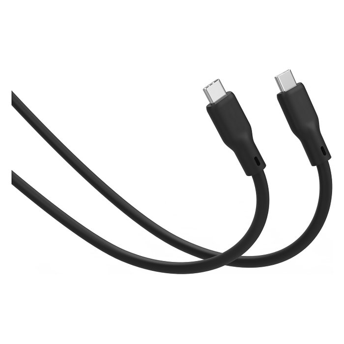 Digitus Cable USB 4.0 Tipo C a Tipo C de Silicona 1,5m Negro