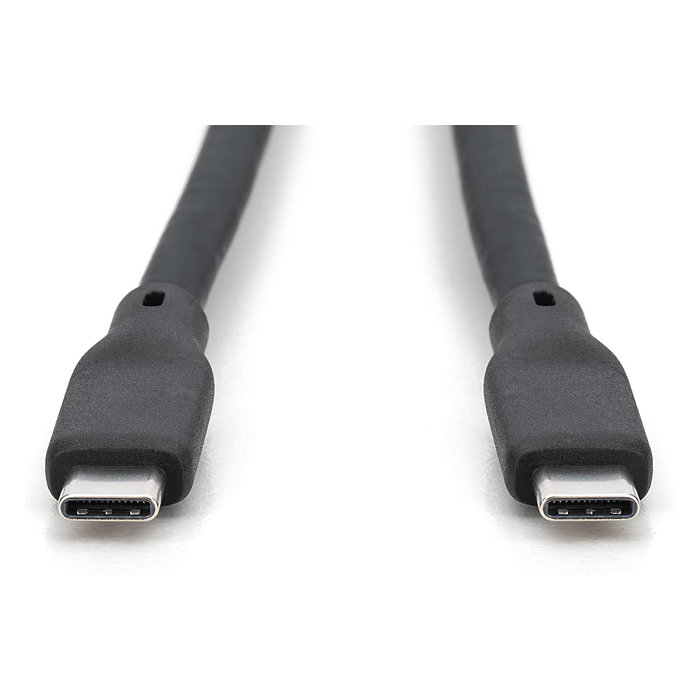 Digitus Cable USB 4.0 Tipo C a Tipo C de Silicona 1,5m Negro