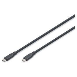 Digitus Cable USB 4.0 Tipo C a Tipo C de Silicona 1,5m Negro