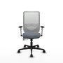 PIQUERAS Y CRESPO Silla de oficina Zulema Gris y Blanca con mecanismo Sincro/Traslack