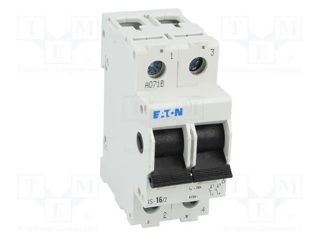 EATON ELECTRIC IS-16/2 Interruptor de aislamiento 2 polos 16A 240VAC