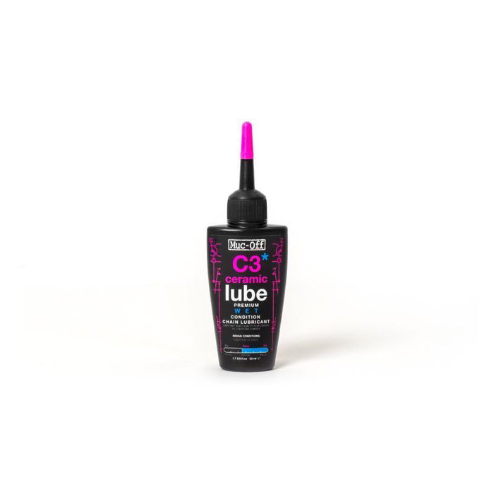 Muc-Off C3 Ceramic Wet Chain Lube Lubricante para Cadena de Bicicleta 1000ml