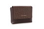 Vince Camuto Bolso Cruzado Matera Monogrammed Marrón Piel de Polivinilo