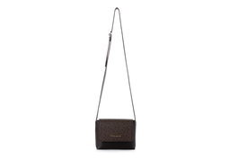 Vince Camuto Bolso Cruzado Matera Monogrammed Marrón Piel de Polivinilo