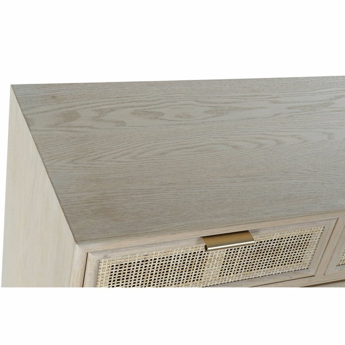 DKD Home Decor Cómoda Rejilla Natural de 5 Cajones