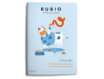 Rubio Cuaderno Ortografía A4 Nº 1 - Para Empezar (6-7 años) 5 unidades Rubio Cuaderno Ortografía A4 Nº 1 - Para Empezar (6-7 años) 5 unidades