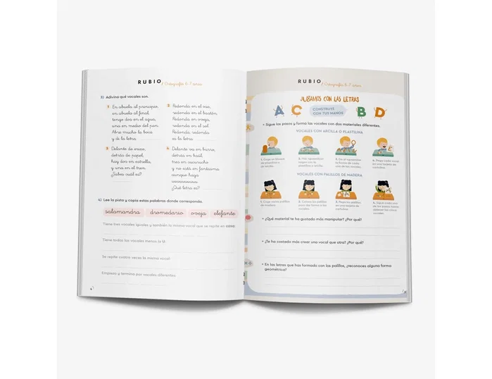 RUBIO Cuaderno Ortografía Nº 1 A4 para Empezar (6-7 años) Set de 5
