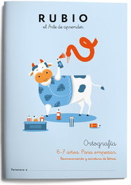 Rubio Cuaderno Ortografía A4 Nº 1 - Para Empezar (6-7 años) 5 unidades