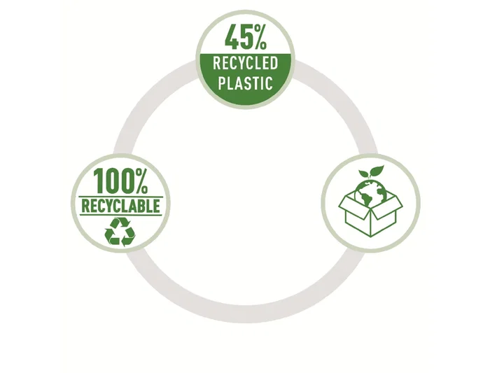 Petrus 85 recycle Taladrador Negro Capacidad 25 hojas Plástico Reciclado