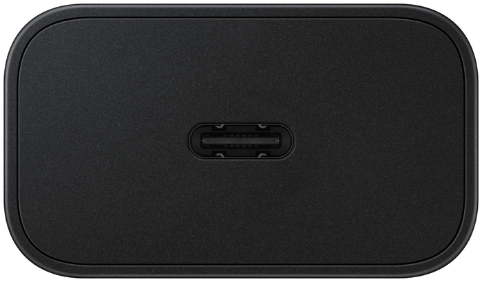 Samsung Adaptador Carga Rápida 25W EP-T2510 Negro, Universal USB-C con Tecnología GaN, Compacto, Compatible con Galaxy S10 5G, A80, A70