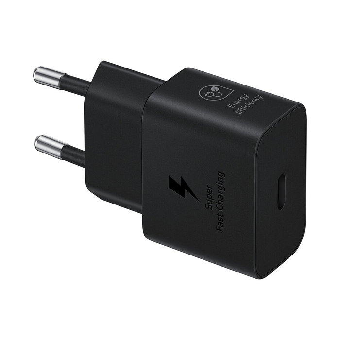 Samsung Cargador de Pared 25W USB-C Negro EP-T2510NBEGEU Samsung Cargador de Pared 25W USB-C Negro EP-T2510NBEGEU