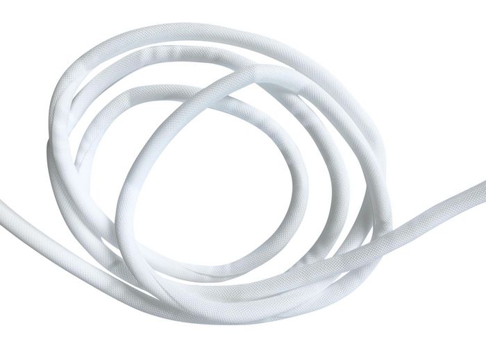 Vivolink Funda de Gestión de Cables Flexible Ø25mm Blanca, Rollo 25m