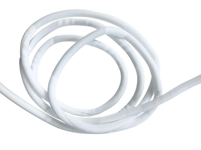 Vivolink Funda de Gestión de Cables Flexible Ø25mm Blanca, Rollo 25m