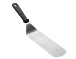 COMAS Espátula ACODADA para Plancha, Inox/Plástico, 16.5 x 8 cm