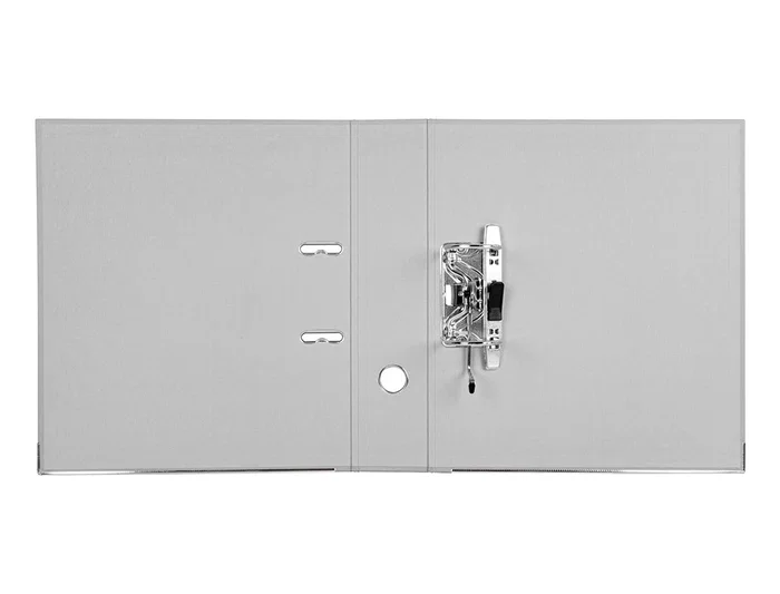 Liderpapel Archivador de palanca A4 Documenta forrado PVC con Rado lomo 75mm gris compresor metálico