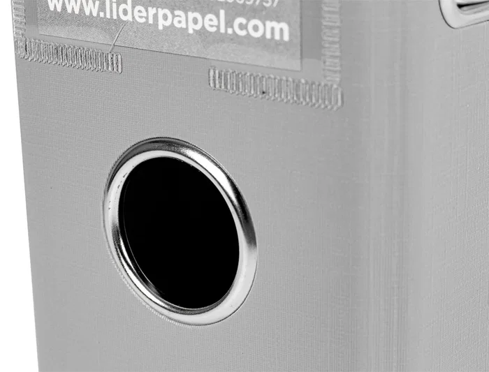 Liderpapel Archivador de palanca A4 Documenta forrado PVC con Rado lomo 75mm gris compresor metálico
