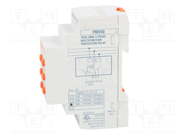 LOVATO ELECTRIC PMV50A575 Relé de monitorización de tensión SPDT
