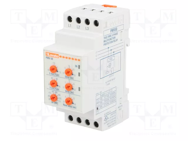 LOVATO ELECTRIC PMV50A575 Relé de monitorización de tensión SPDT