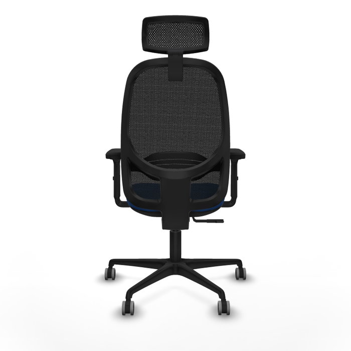 PIQUERAS Y CRESPO Silla de oficina Cilanco Azul y Negro con mecanismo Sincro