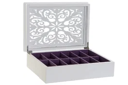 DKD Home Decor Relojero Romantico Blanco Lila 20 x 9.5 x 29 cm