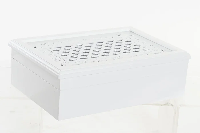 DKD Home Decor Relojero Romantico Blanco Lila 20 x 9.5 x 29 cm