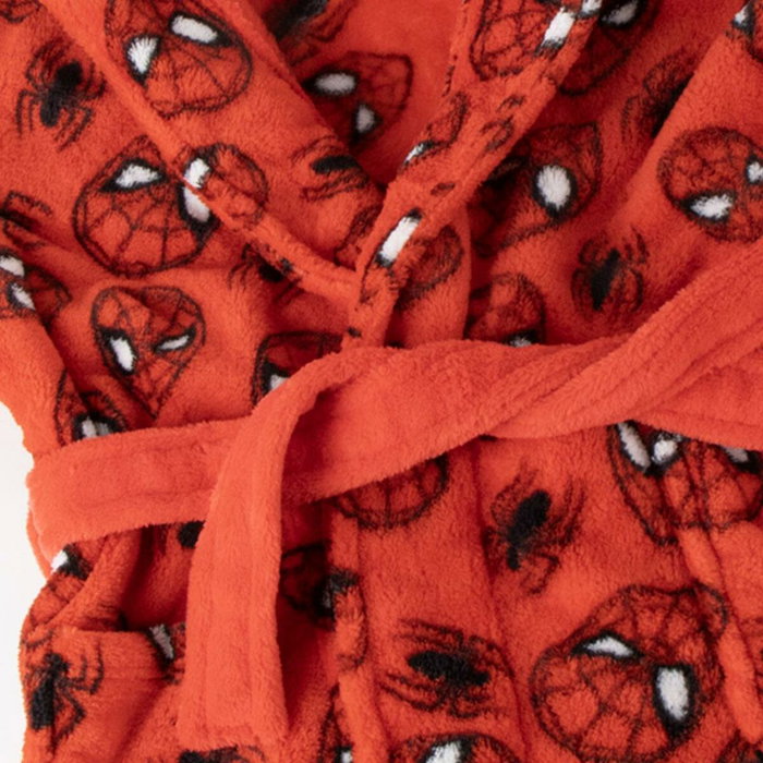 Cerdá Batín Coral Fleece con Aplicaciones Spiderman para 8 Años