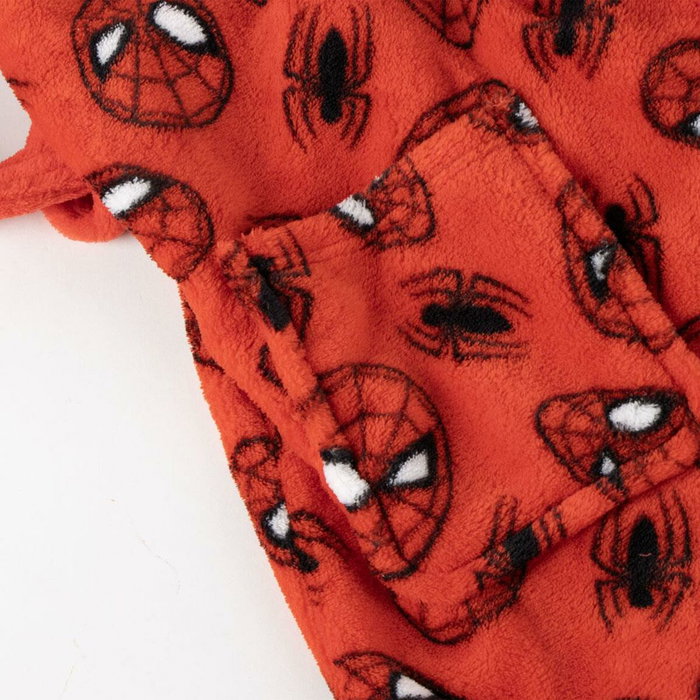 Cerdá Batín Coral Fleece con Aplicaciones Spiderman para 8 Años