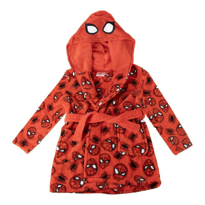 Cerdá Batín Coral Fleece con Aplicaciones Spiderman para 8 Años