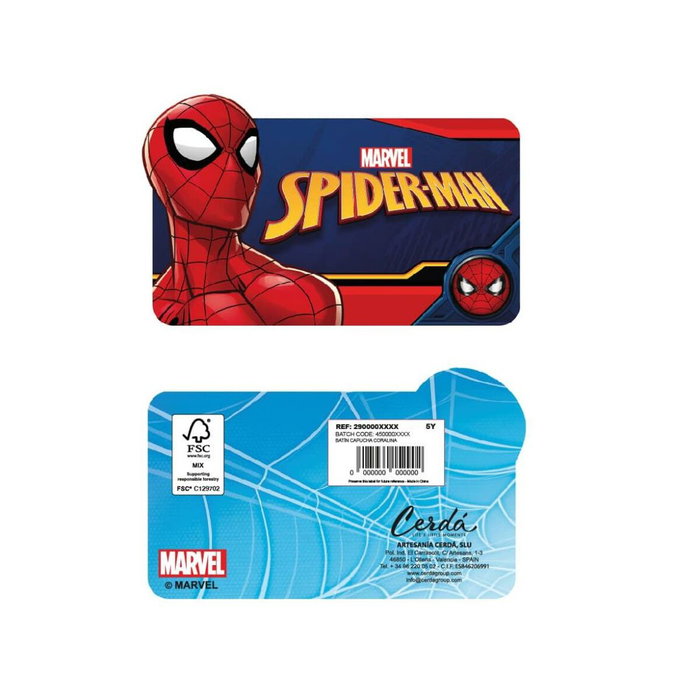 Cerdá Batín Coral Fleece con Aplicaciones Spiderman para 8 Años
