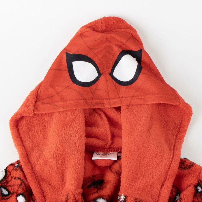 Cerdá Batín Coral Fleece con Aplicaciones Spiderman para 8 Años