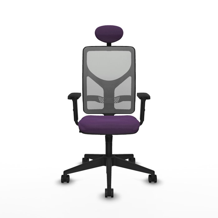 PIQUERAS Y CRESPO Silla de oficina Motilla con mecanismo Sincro, Morada y Gris PIQUERAS Y CRESPO Silla de oficina Motilla con mecanismo Sincro, Morada y Gris