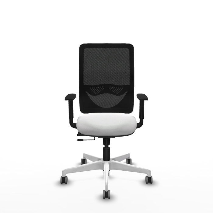 PIQUERAS Y CRESPO Silla de oficina Zulema con mecanismo Sincro/Traslack, Blanco y Negro PIQUERAS Y CRESPO Silla de oficina Zulema con mecanismo Sincro/Traslack, Blanco y Negro