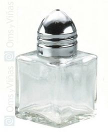 Salero Cubo Mini Cristal Orfebreria