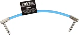 ERNIEBALL Cable Flex Patch 6" Azul Cable de Conexión para Pedalera
