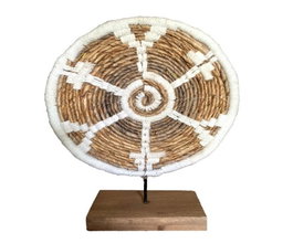 DKD Home Decor Decoración Macramé Fibra de Banana 32x12x45