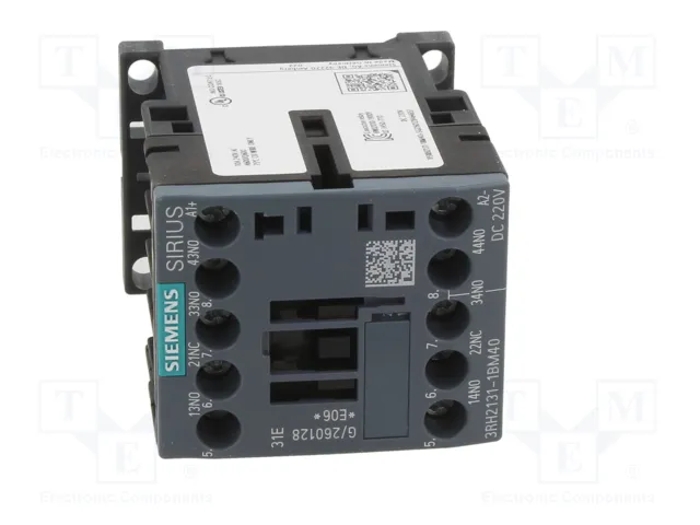 SIEMENS 3RH2131-1BM40 Contactor 4-polar S00 220VDC 10A