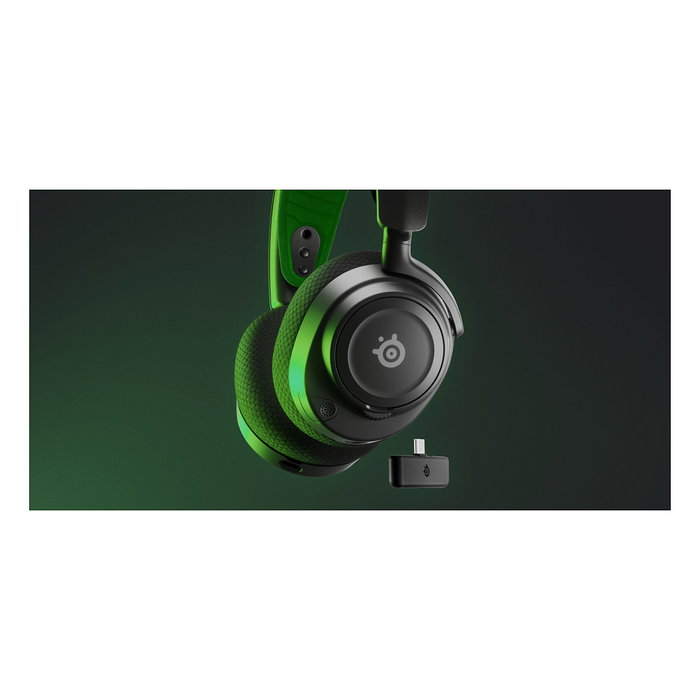 SteelSeries Arctis Nova 7X Auriculares Gaming Inalámbricos Diadema Negro y Verde