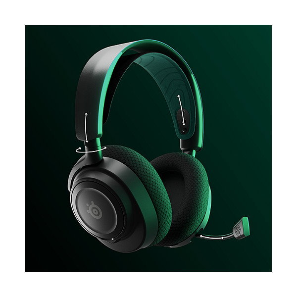 SteelSeries Arctis Nova 7X Auriculares Gaming Inalámbricos Diadema Negro y Verde