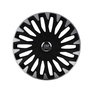 Omp OMPS07021312 Juego de 4 Tapacubos Stinger Negro-Plata 13 Pulgadas