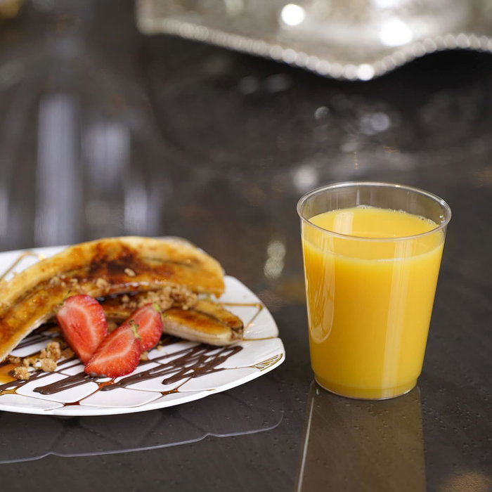 Algon Set 7 Vasos Plástico Transparente 300 ml (24 Unidades)