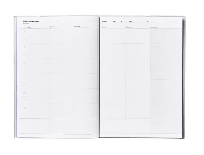 Additio Cuaderno Programacion Catalan Din A4 Plan Mensual y Programacion Semanal del Curso Agenda Profesorado