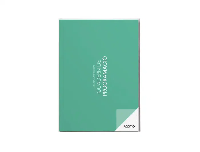 Additio Cuaderno Programacion Catalan Din A4 Plan Mensual y Programacion Semanal del Curso Agenda Profesorado