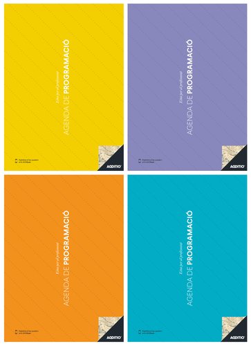 Additio Cuaderno de programación catalán Din A4 con plan mensual y semanal