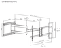 Aisens Soporte Pro Giratorio, Inclinable y Nivelable para TV/Monitor 43-80 pulgadas, Negro
